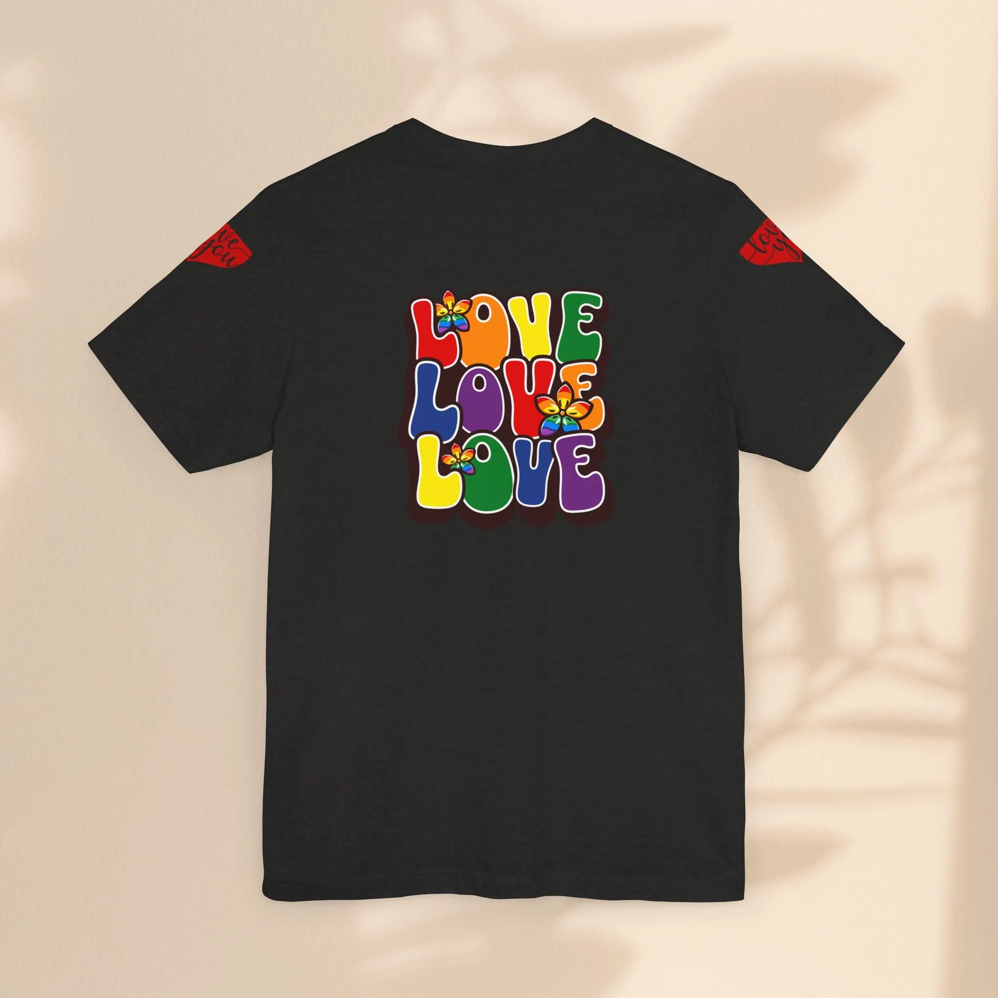 Unisex Jersey Short Sleeve Tee - Love, Love, Love