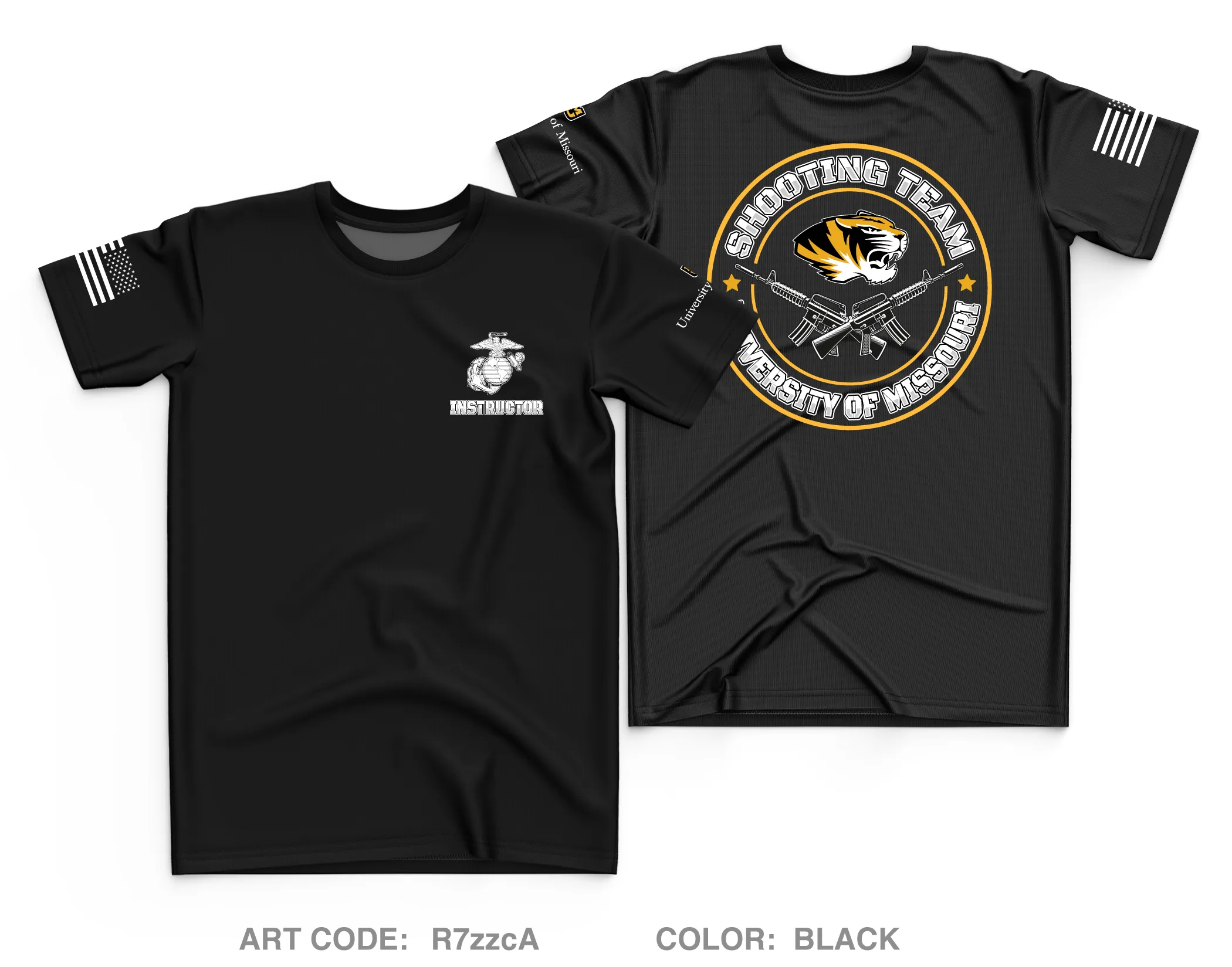 University of Missouri NROTC Core Men's SS Performance Tee - R7zzcA