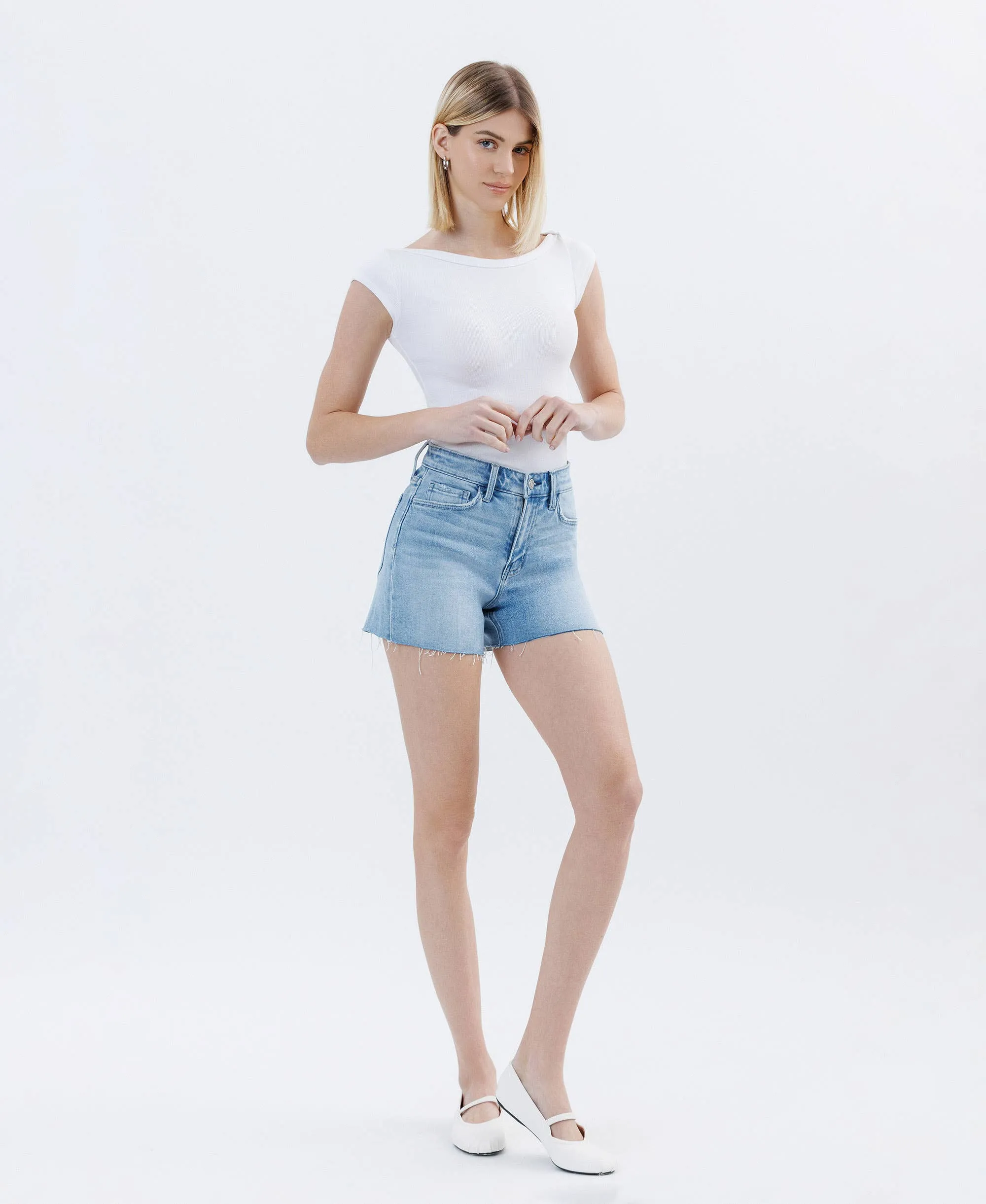 Uptown Funk Denim Shorts - Vervet