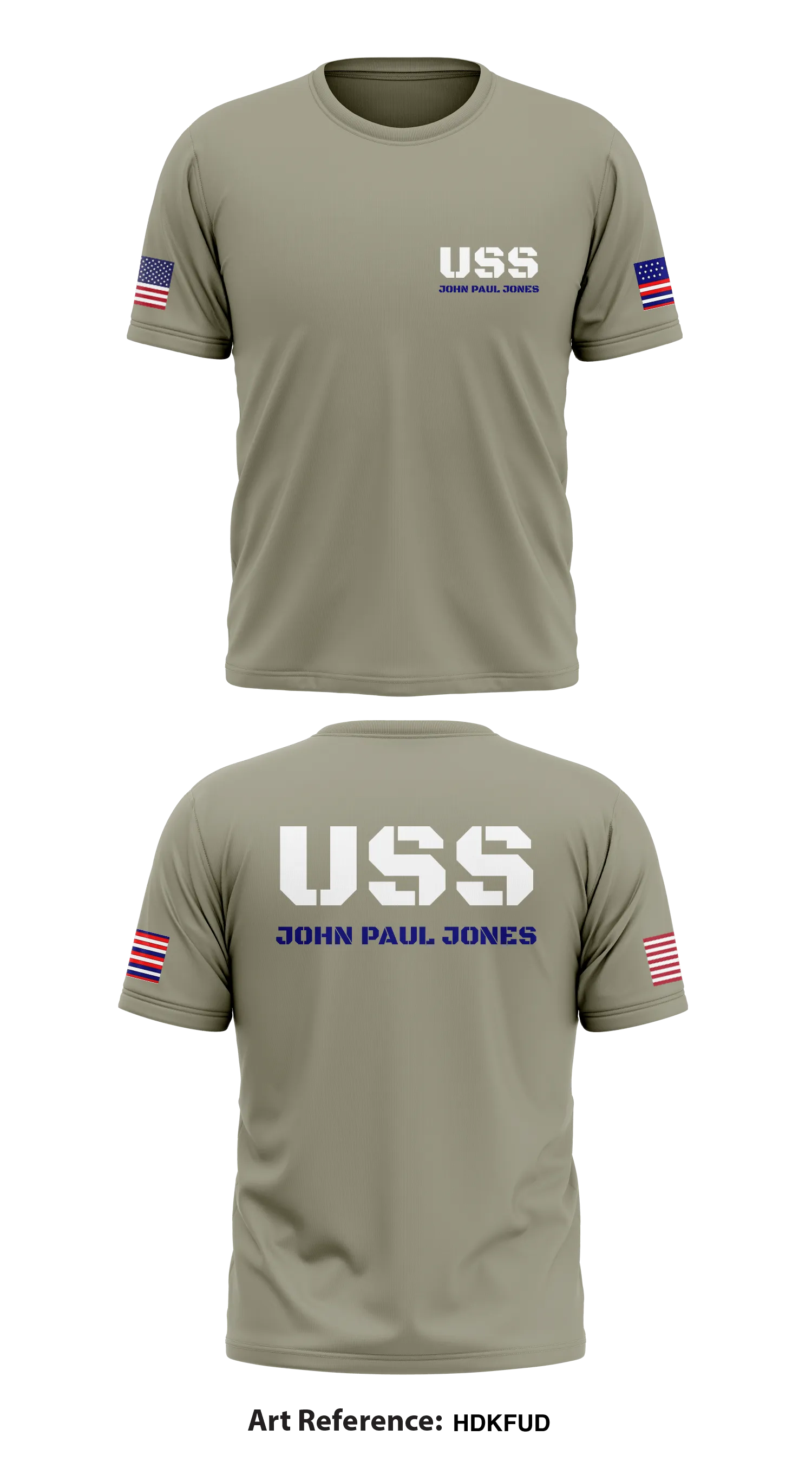 USS JOHN PAUL JONES  Store 1 Core Men's SS Performance Tee - HdkFUD