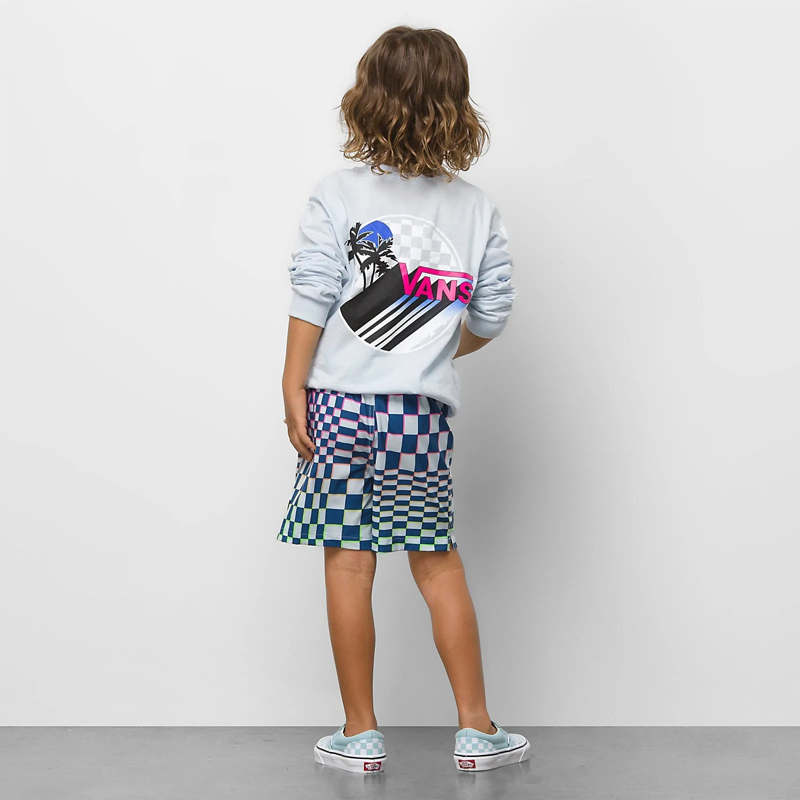 Vans Little Boys Skewed Checkerboard Boardshorts