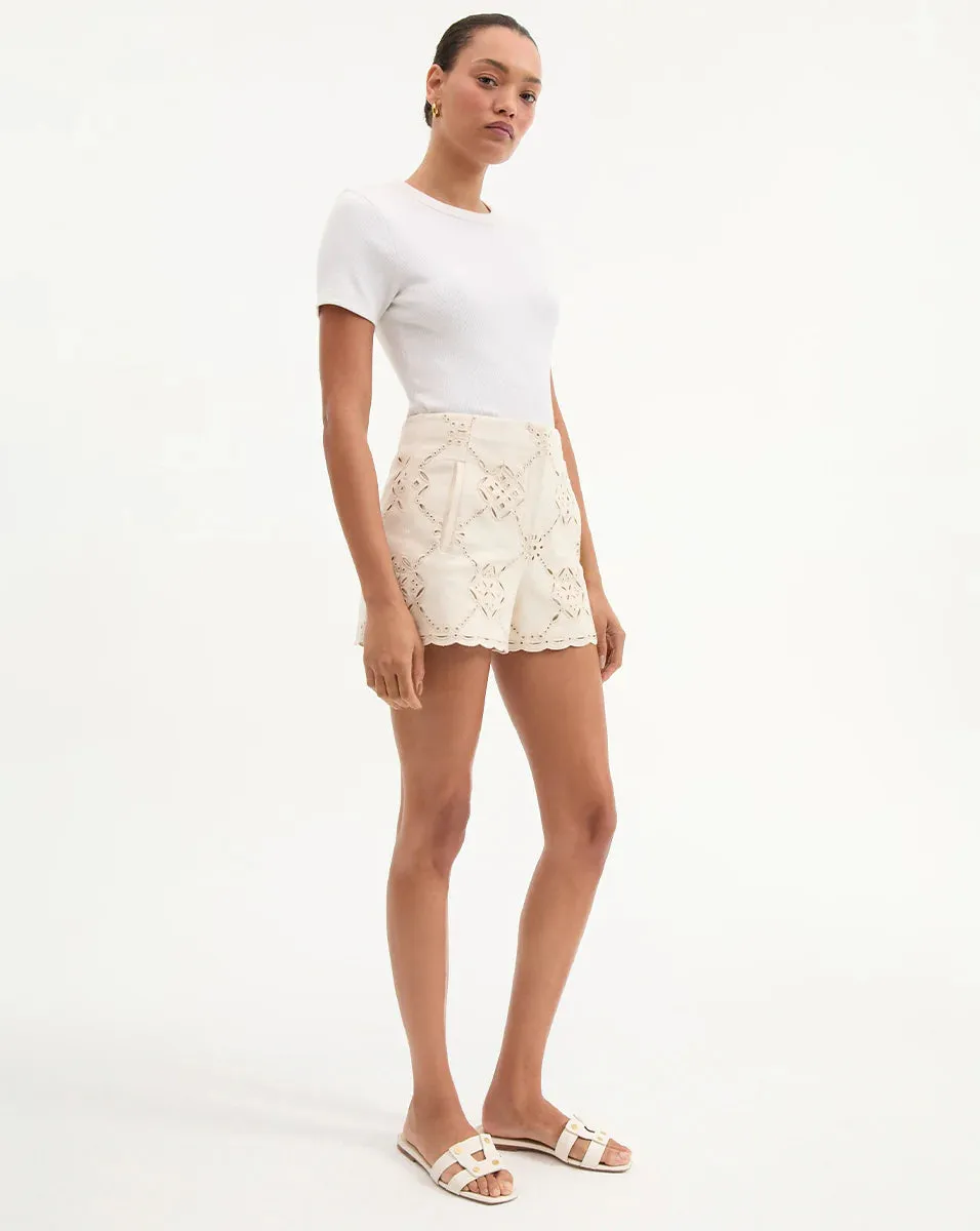 VERONICA BEARD JAZMIN EYELET SHORT