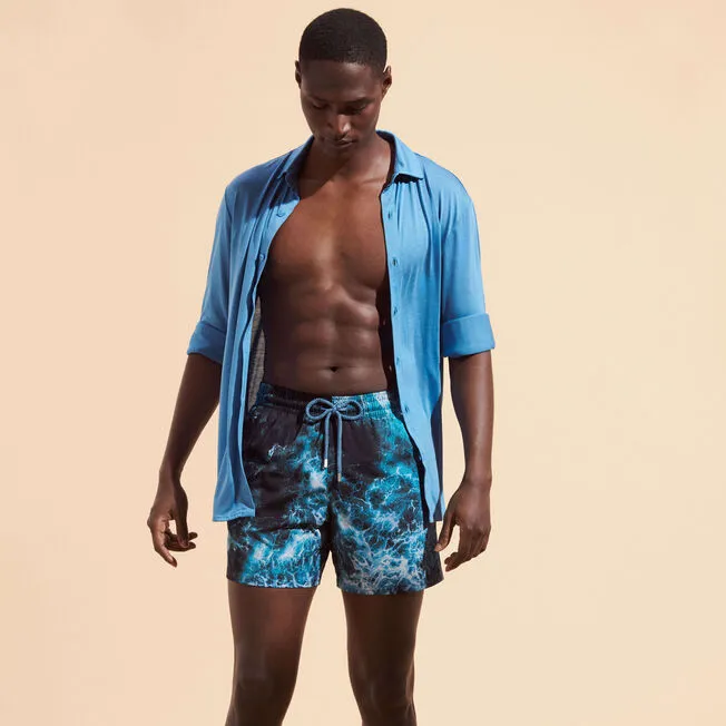 VILEBREQUIN Men Stretch Swim Shorts Ocean