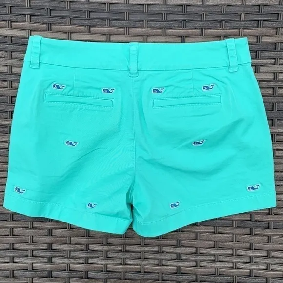 VINEYARD Vines Whale Embroidered Washed Dayboat Shorts