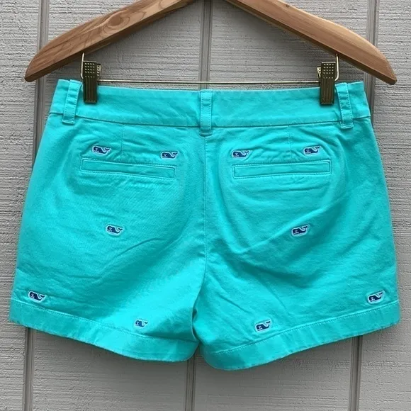 VINEYARD Vines Whale Embroidered Washed Dayboat Shorts