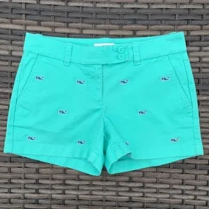 VINEYARD Vines Whale Embroidered Washed Dayboat Shorts