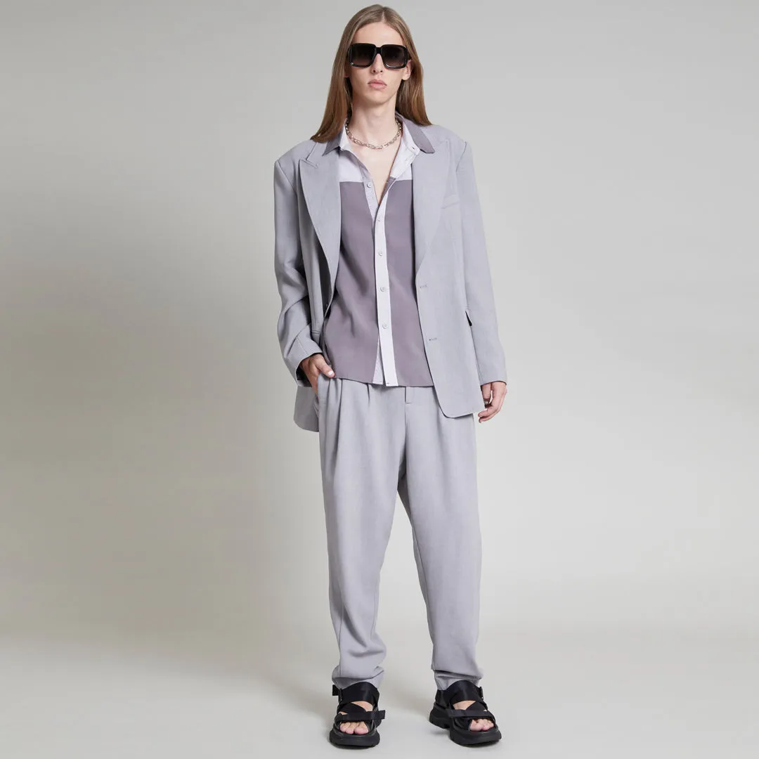 WALKER TOP CHARCOAL GRAY & SILVER MINK