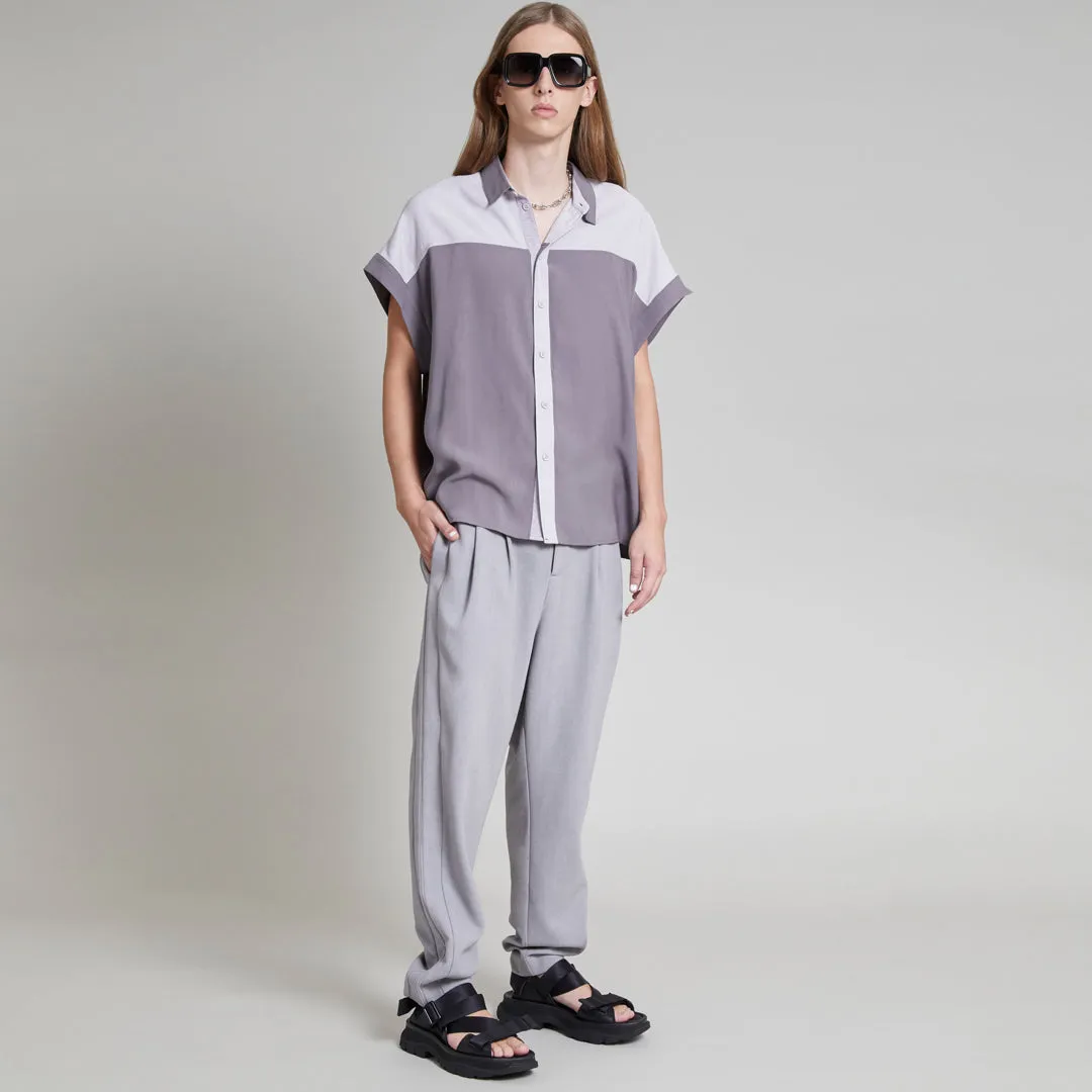 WALKER TOP CHARCOAL GRAY & SILVER MINK