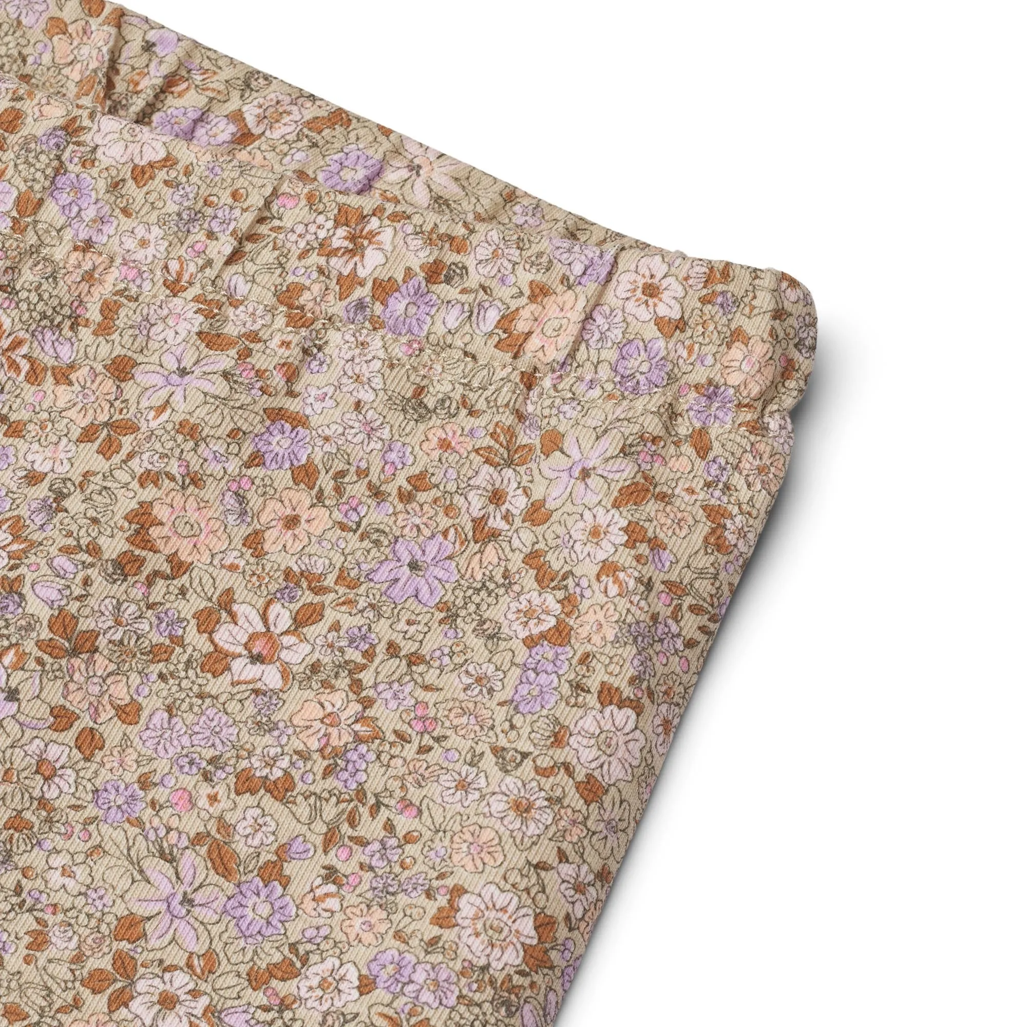 [Wheat] Bike Shorts Anne - Lilac Flower Meadow