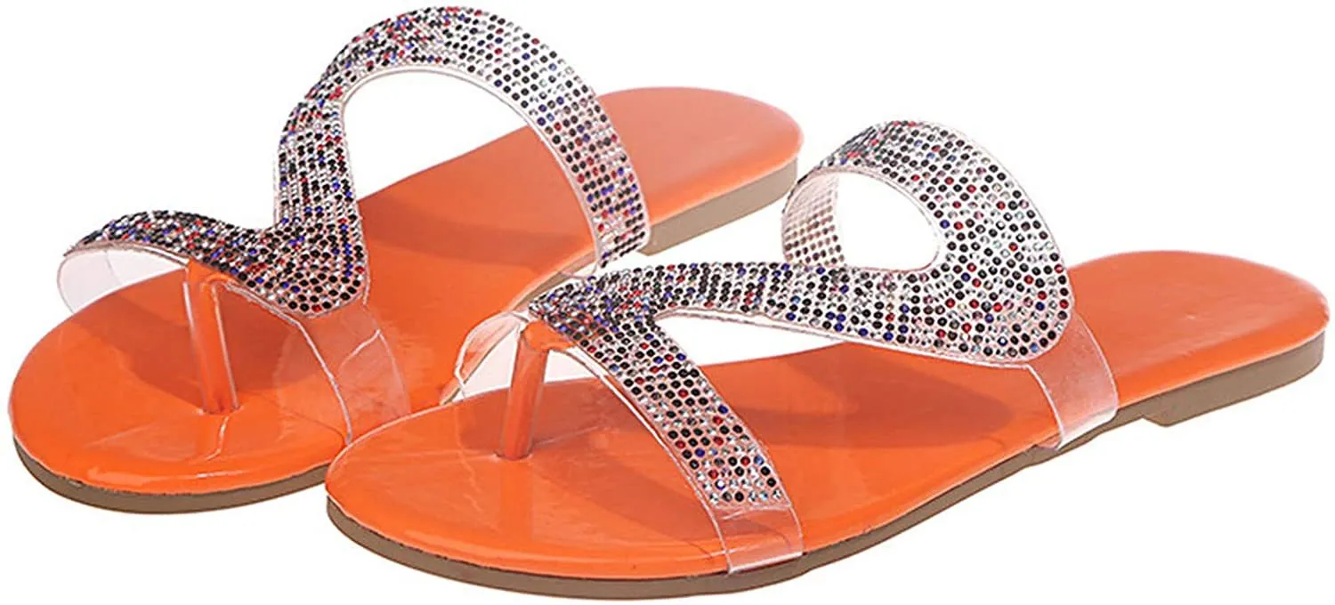 Winsummer Women's Sandals,2021 Comfy Platform Casual Sandal Shoes Summer Beach Travel Shoes Slipper Flip Flops