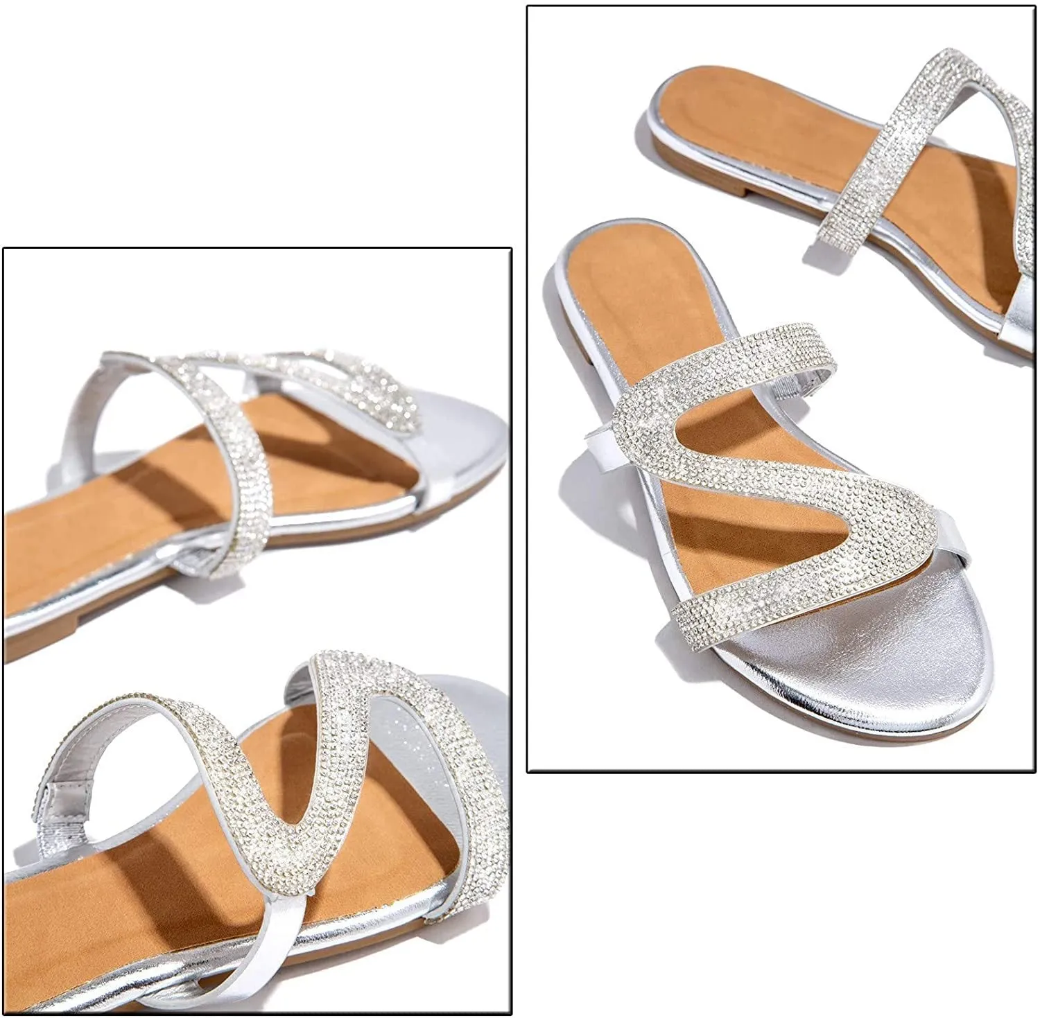 Winsummer Women's Sandals,2021 Comfy Platform Casual Sandal Shoes Summer Beach Travel Shoes Slipper Flip Flops