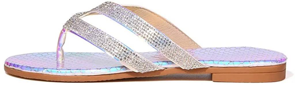 Winsummer Women's Sandals,2021 Comfy Platform Casual Sandal Shoes Summer Beach Travel Shoes Slipper Flip Flops