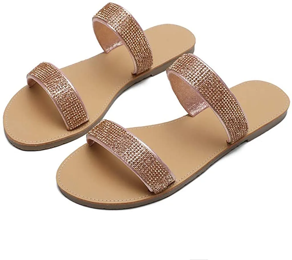 Winsummer Women's Sandals,2021 Comfy Platform Casual Sandal Shoes Summer Beach Travel Shoes Slipper Flip Flops