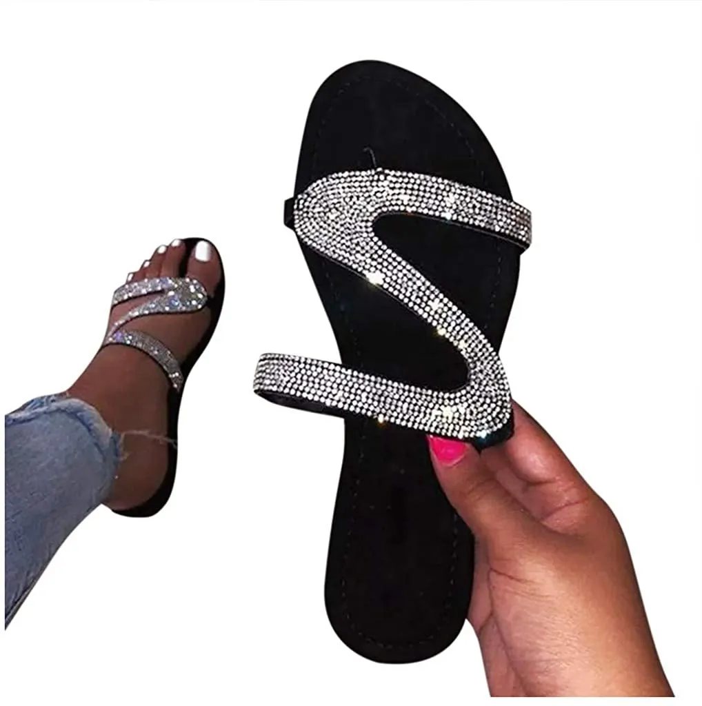 Winsummer Women's Sandals,2021 Comfy Platform Casual Sandal Shoes Summer Beach Travel Shoes Slipper Flip Flops