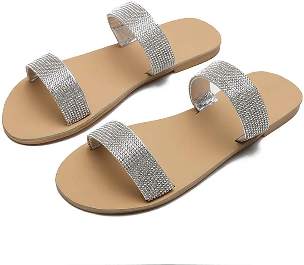 Winsummer Women's Sandals,2021 Comfy Platform Casual Sandal Shoes Summer Beach Travel Shoes Slipper Flip Flops