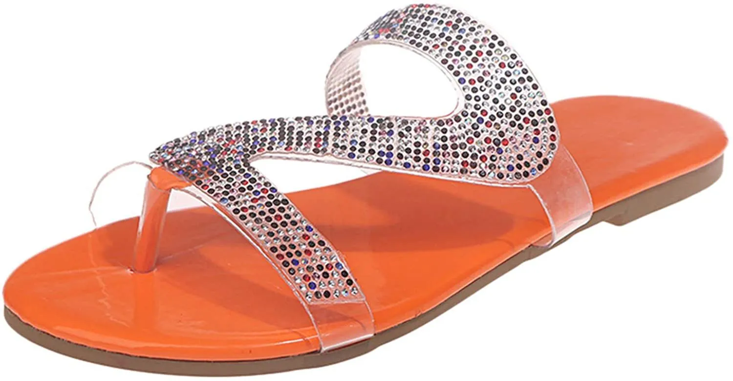 Winsummer Women's Sandals,2021 Comfy Platform Casual Sandal Shoes Summer Beach Travel Shoes Slipper Flip Flops