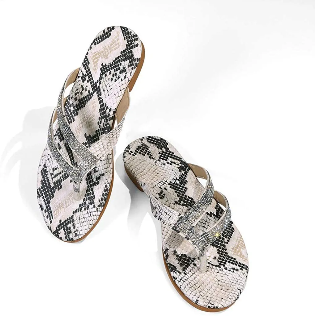 Winsummer Women's Sandals,2021 Comfy Platform Casual Sandal Shoes Summer Beach Travel Shoes Slipper Flip Flops