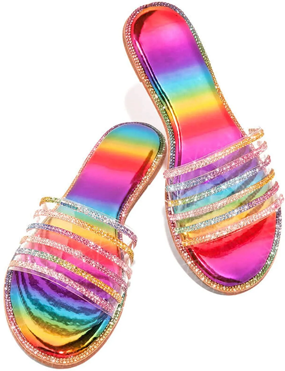 Winsummer Women's Sandals,2021 Comfy Platform Casual Sandal Shoes Summer Beach Travel Shoes Slipper Flip Flops