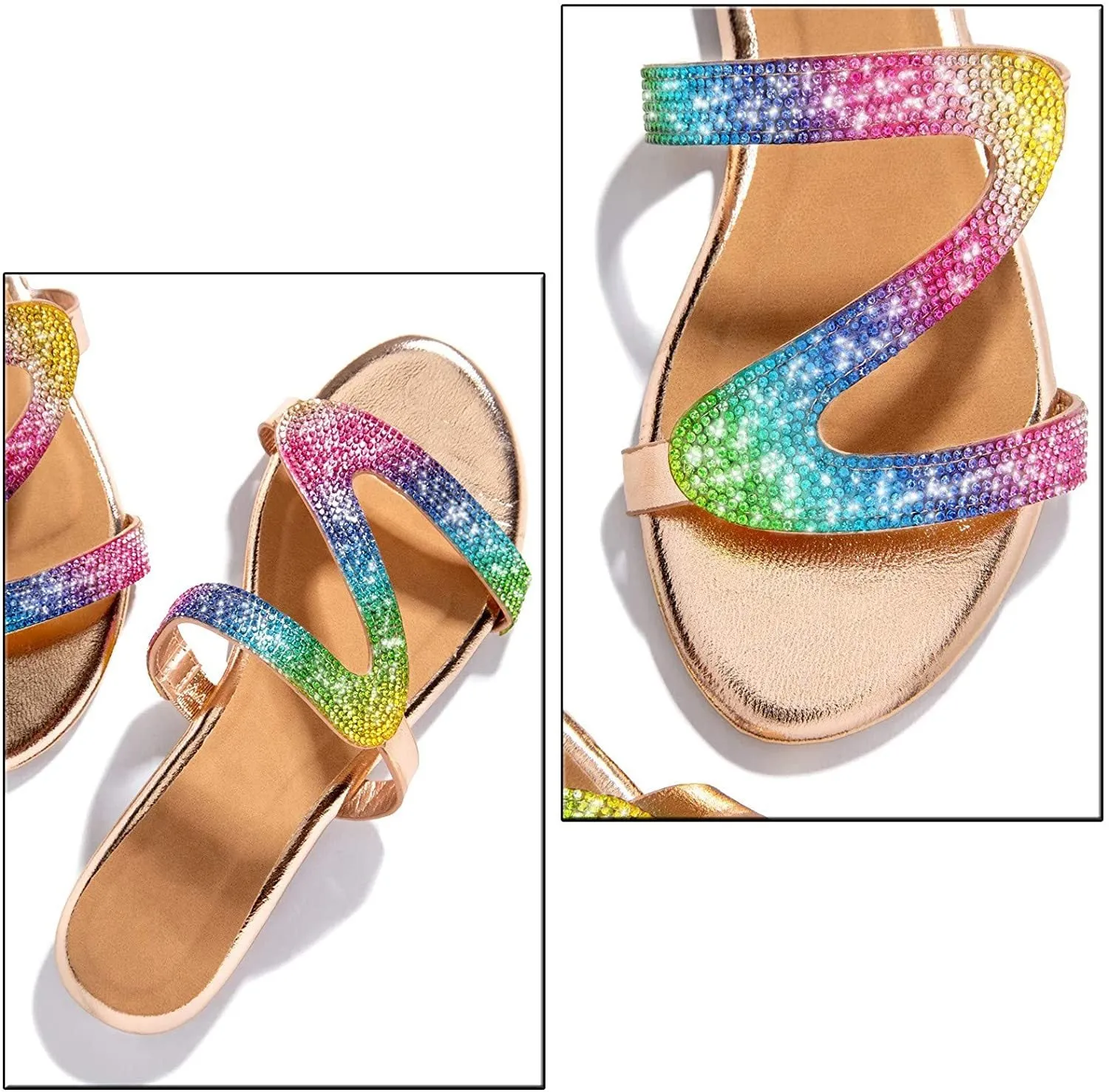 Winsummer Women's Sandals,2021 Comfy Platform Casual Sandal Shoes Summer Beach Travel Shoes Slipper Flip Flops