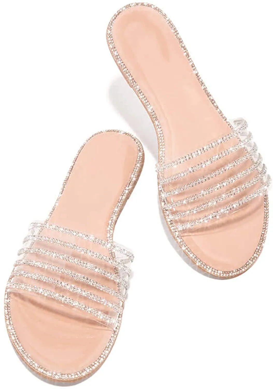 Winsummer Women's Sandals,2021 Comfy Platform Casual Sandal Shoes Summer Beach Travel Shoes Slipper Flip Flops