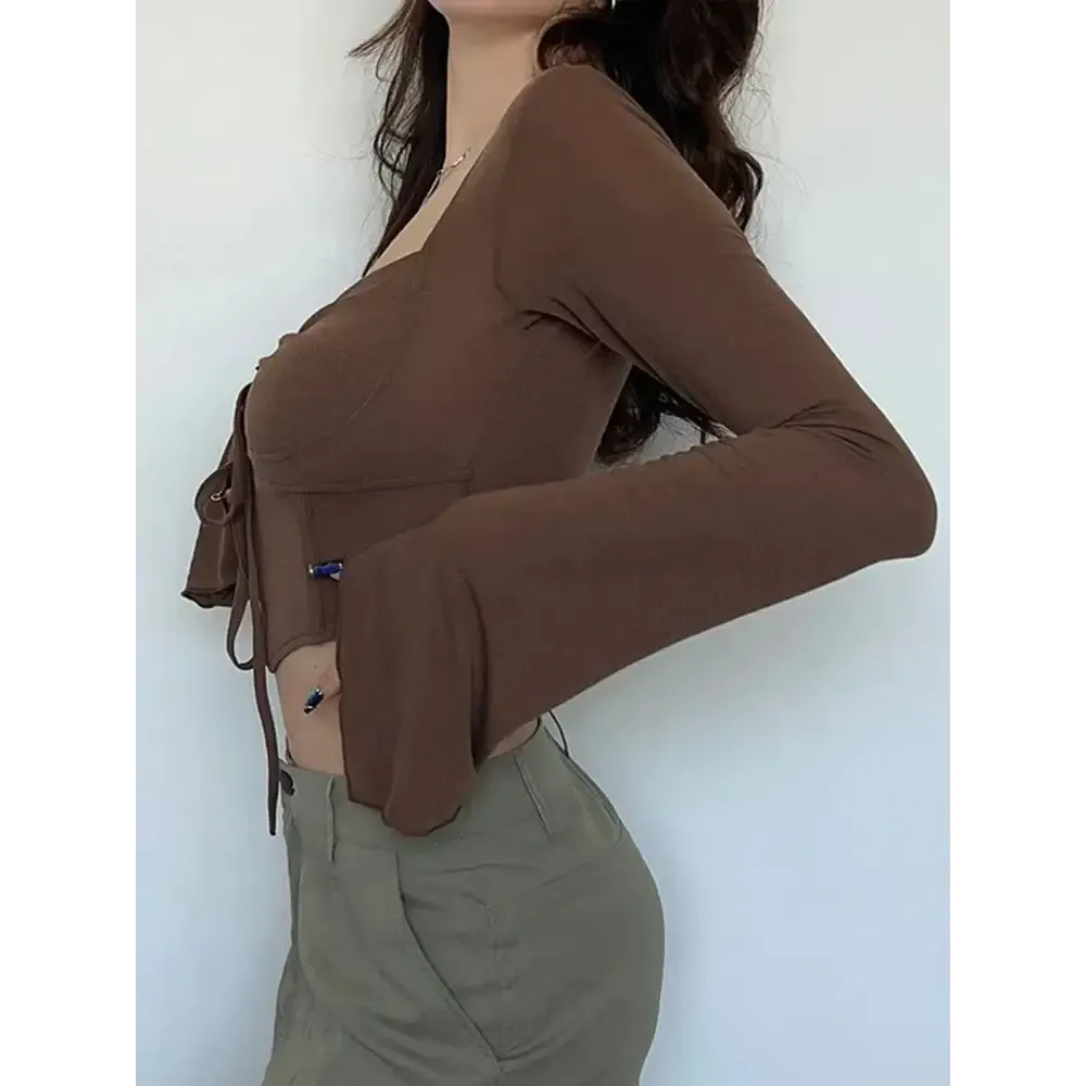 Women's Classic Slim Crop Tops for Spring and Summer Streetwear