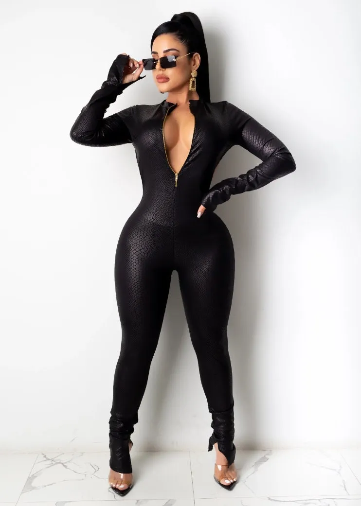 Womens Leather Jumpsuit |  Womens Bodysuit | Womens Jumpsuit
