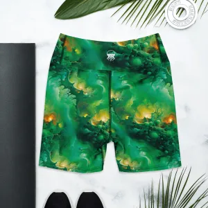 Yoga Shorts - Viridian Shroud