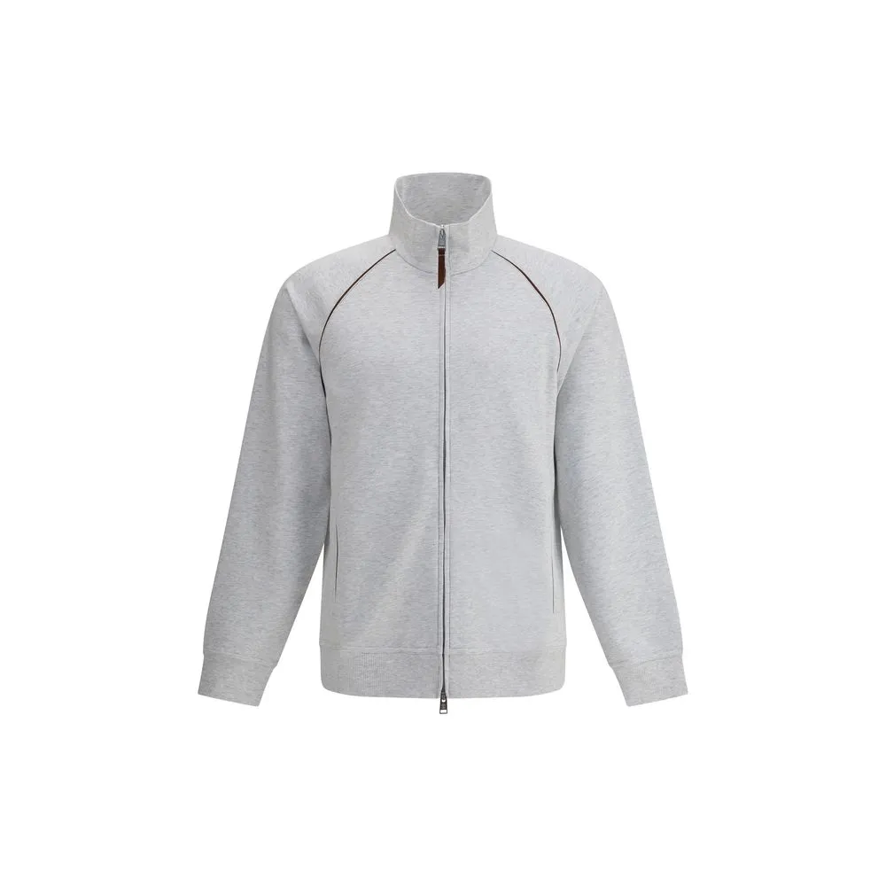 Zippered sweatshirt